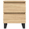 vidaXL Bedside Cabinet Sonoma Oak 40x35x50 cm Engineered Wood