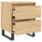 vidaXL Bedside Cabinet Sonoma Oak 40x35x50 cm Engineered Wood