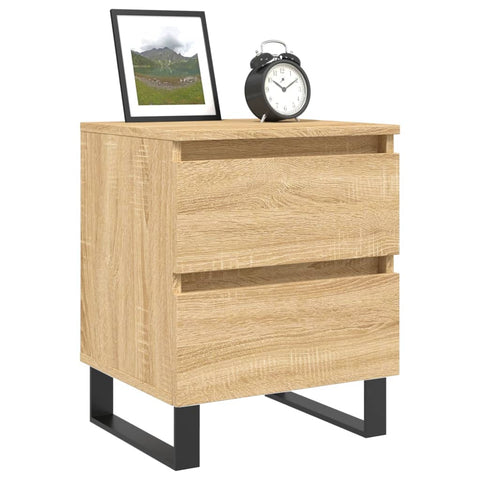 vidaXL Bedside Cabinets 2 pcs Sonoma Oak 40x35x50 cm Engineered Wood