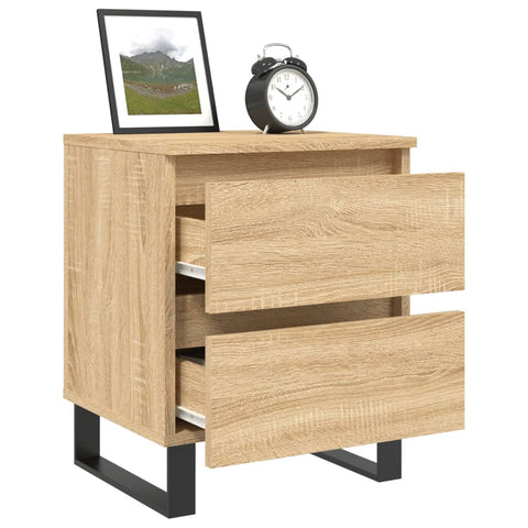 vidaXL Bedside Cabinets 2 pcs Sonoma Oak 40x35x50 cm Engineered Wood