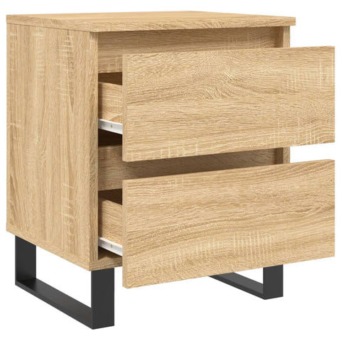 vidaXL Bedside Cabinets 2 pcs Sonoma Oak 40x35x50 cm Engineered Wood