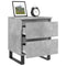 vidaXL Bedside Cabinet Concrete Grey 40x35x50 cm Engineered Wood