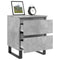 vidaXL Bedside Cabinets 2 pcs Concrete Grey 40x35x50 cm Engineered Wood