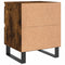 vidaXL Bedside Cabinet Smoked Oak 40x35x50 cm Engineered Wood