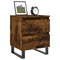 vidaXL Bedside Cabinets 2 pcs Smoked Oak 40x35x50 cm Engineered Wood