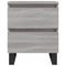 vidaXL Bedside Cabinet Grey Sonoma 40x35x50 cm Engineered Wood