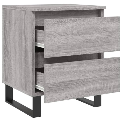 vidaXL Bedside Cabinet Grey Sonoma 40x35x50 cm Engineered Wood