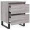 vidaXL Bedside Cabinet Grey Sonoma 40x35x50 cm Engineered Wood