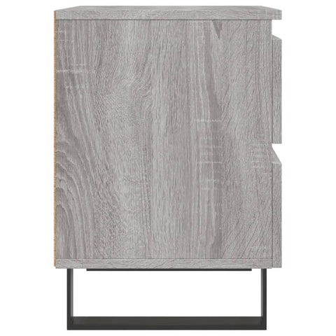 vidaXL Bedside Cabinet Grey Sonoma 40x35x50 cm Engineered Wood