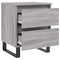 vidaXL Bedside Cabinets 2 pcs Grey Sonoma 40x35x50 cm Engineered Wood