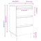 vidaXL Bedside Cabinets 2 pcs Smoked Oak 40x35x69 cm Engineered Wood