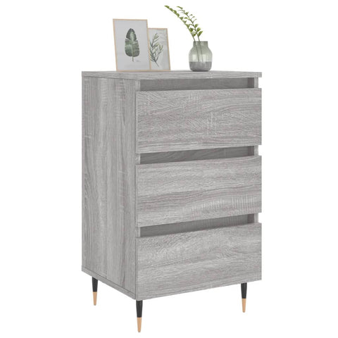 vidaXL Bedside Cabinets 2 pcs Grey Sonoma 40x35x69 cm Engineered Wood