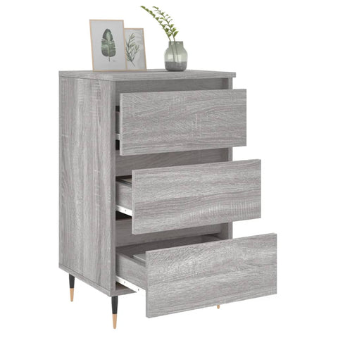 vidaXL Bedside Cabinets 2 pcs Grey Sonoma 40x35x69 cm Engineered Wood