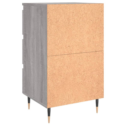 vidaXL Bedside Cabinets 2 pcs Grey Sonoma 40x35x69 cm Engineered Wood