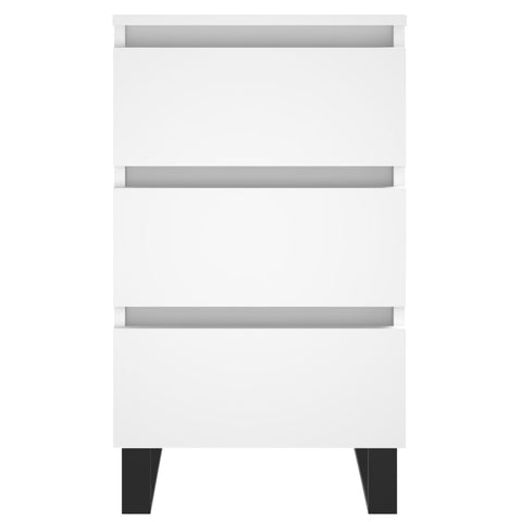 vidaXL Bedside Cabinets 2 pcs White 40x35x69 cm Engineered Wood
