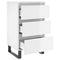 vidaXL Bedside Cabinets 2 pcs High Gloss White 40x35x69 cm Engineered Wood