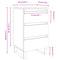 vidaXL Bedside Cabinets 2 pcs High Gloss White 40x35x69 cm Engineered Wood