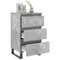vidaXL Bedside Cabinets 2 pcs Concrete Grey 40x35x69 cm Engineered Wood