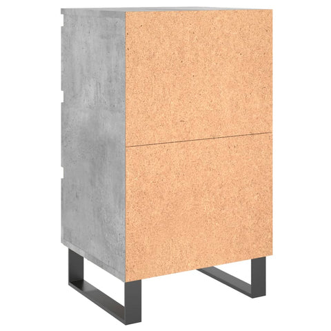vidaXL Bedside Cabinets 2 pcs Concrete Grey 40x35x69 cm Engineered Wood