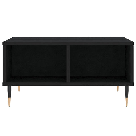 vidaXL Coffee Table Black 60x60x30 cm Engineered Wood