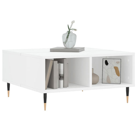 vidaXL Coffee Table High Gloss White 60x60x30 cm Engineered Wood