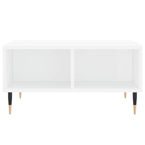 vidaXL Coffee Table High Gloss White 60x60x30 cm Engineered Wood