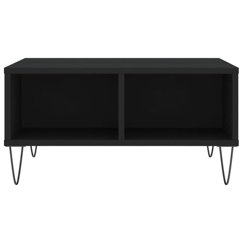 vidaXL Coffee Table Black 60x60x30 cm Engineered Wood