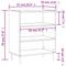 vidaXL Sideboard Grey Sonoma 57x35x70 cm Engineered Wood