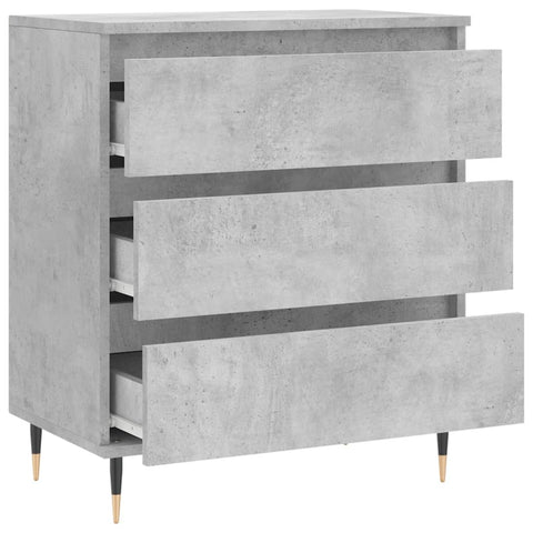 vidaXL Sideboard Concrete Grey 60x35x70 cm Engineered Wood