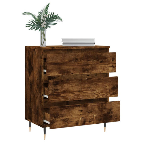 vidaXL Sideboard Smoked Oak 60x35x70 cm Engineered Wood