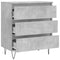 vidaXL Sideboard Concrete Grey 60x35x70 cm Engineered Wood
