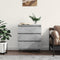 vidaXL Sideboard Concrete Grey 60x35x70 cm Engineered Wood