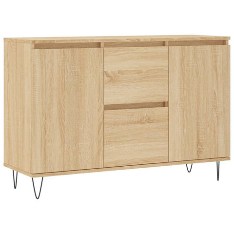 vidaXL Sideboard Sonoma Oak 104x35x70 cm Engineered Wood