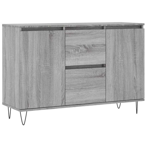 vidaXL Sideboard Grey Sonoma 101.5x35x70 cm Engineered Wood