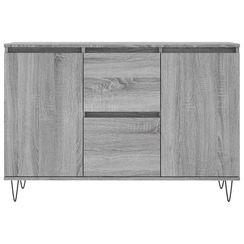 vidaXL Sideboard Grey Sonoma 101.5x35x70 cm Engineered Wood