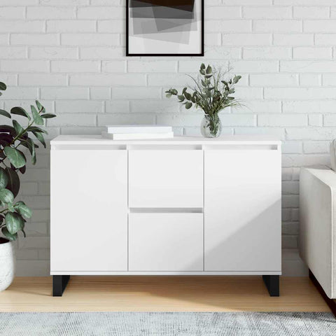 vidaXL Sideboard White 101.5x35x70 cm Engineered Wood