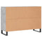 vidaXL Sideboard Concrete Grey 104x35x70 cm Engineered Wood