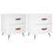 vidaXL Bedside Cabinets 2 pcs White 40x35x47.5 cm Engineered Wood