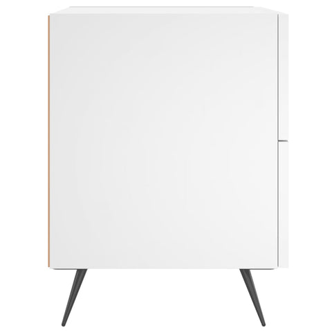 vidaXL Bedside Cabinets 2 pcs White 40x35x47.5 cm Engineered Wood