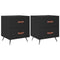 vidaXL Bedside Cabinets 2 pcs Black 40x35x47.5 cm Engineered Wood