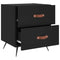 vidaXL Bedside Cabinets 2 pcs Black 40x35x47.5 cm Engineered Wood