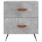 vidaXL Bedside Cabinet Concrete Grey 40x35x47.5 cm Engineered Wood