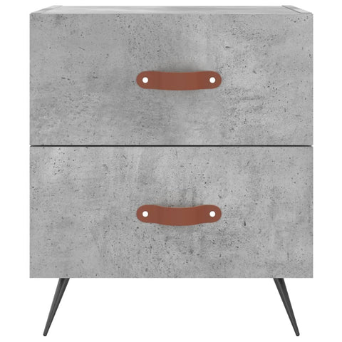 vidaXL Bedside Cabinets 2 pcs Concrete Grey 40x35x47.5 cm Engineered Wood