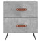 vidaXL Bedside Cabinets 2 pcs Concrete Grey 40x35x47.5 cm Engineered Wood