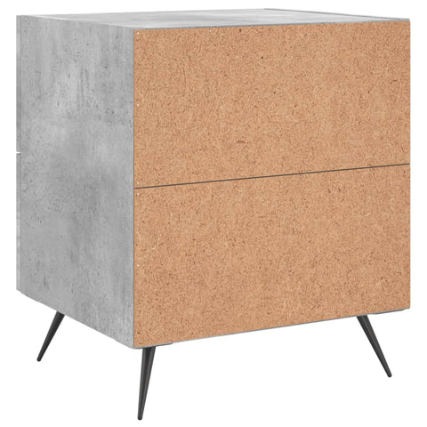 vidaXL Bedside Cabinets 2 pcs Concrete Grey 40x35x47.5 cm Engineered Wood