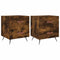 vidaXL Bedside Cabinets 2 pcs Smoked Oak 40x35x47.5 cm Engineered Wood