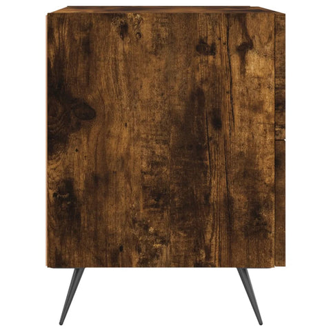 vidaXL Bedside Cabinets 2 pcs Smoked Oak 40x35x47.5 cm Engineered Wood