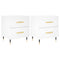 vidaXL Bedside Cabinets 2 pcs White 40x35x47.5 cm Engineered Wood
