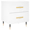vidaXL Bedside Cabinets 2 pcs White 40x35x47.5 cm Engineered Wood