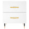 vidaXL Bedside Cabinets 2 pcs White 40x35x47.5 cm Engineered Wood